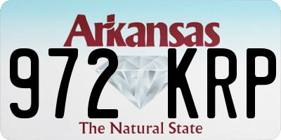 AR license plate 972KRP