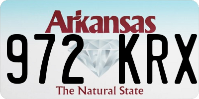 AR license plate 972KRX