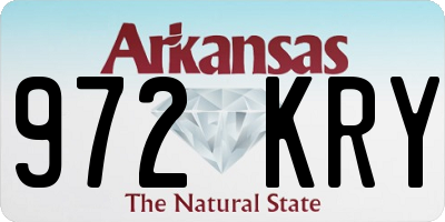 AR license plate 972KRY