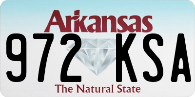 AR license plate 972KSA