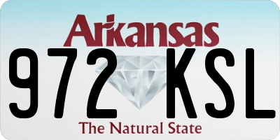 AR license plate 972KSL