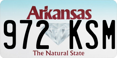 AR license plate 972KSM