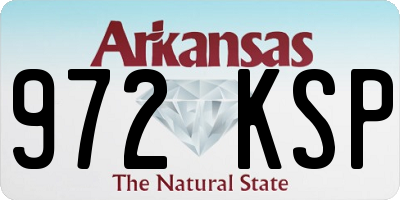 AR license plate 972KSP
