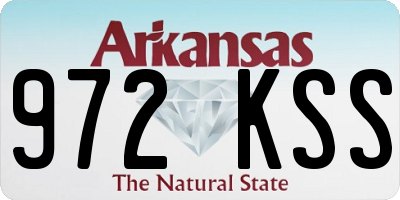 AR license plate 972KSS