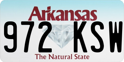 AR license plate 972KSW