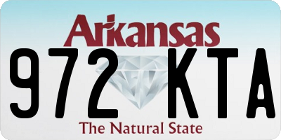 AR license plate 972KTA