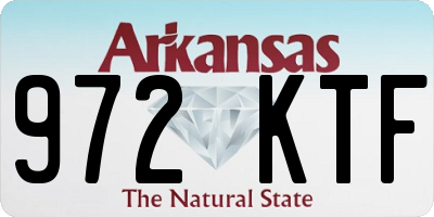 AR license plate 972KTF