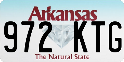 AR license plate 972KTG