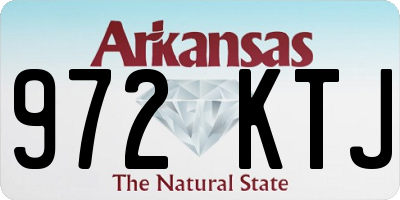 AR license plate 972KTJ