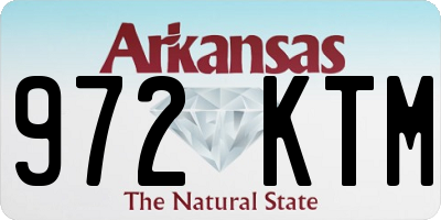 AR license plate 972KTM