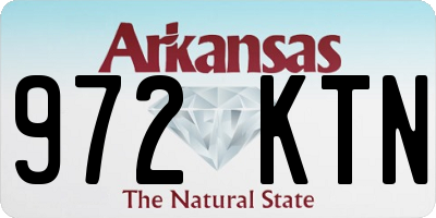 AR license plate 972KTN