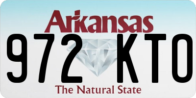 AR license plate 972KTO