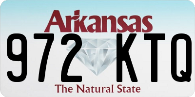 AR license plate 972KTQ