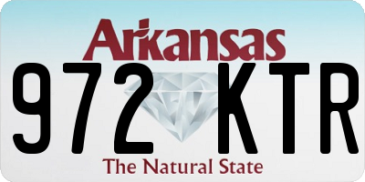 AR license plate 972KTR