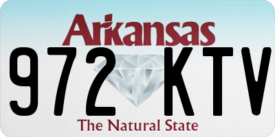 AR license plate 972KTV