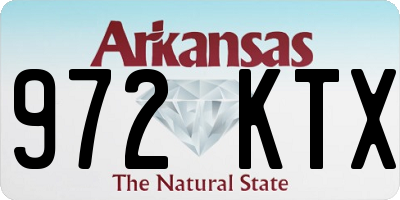 AR license plate 972KTX