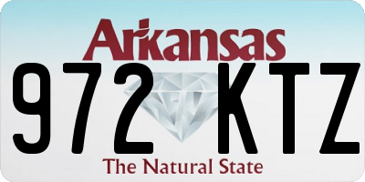 AR license plate 972KTZ