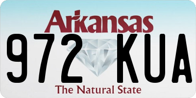 AR license plate 972KUA