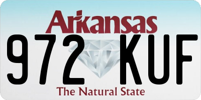 AR license plate 972KUF