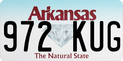 AR license plate 972KUG
