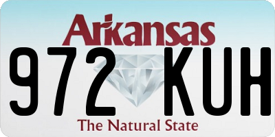 AR license plate 972KUH