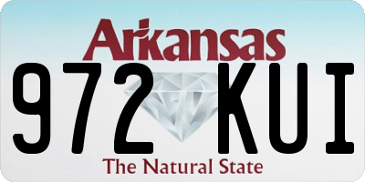 AR license plate 972KUI