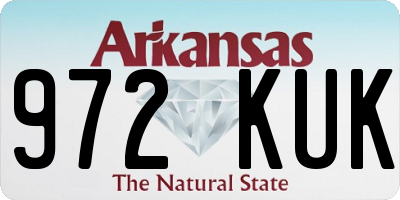 AR license plate 972KUK