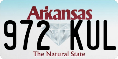 AR license plate 972KUL