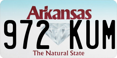 AR license plate 972KUM