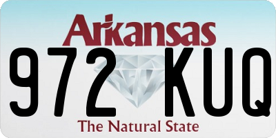 AR license plate 972KUQ