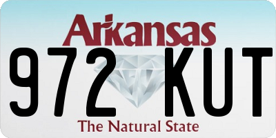 AR license plate 972KUT