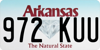 AR license plate 972KUU