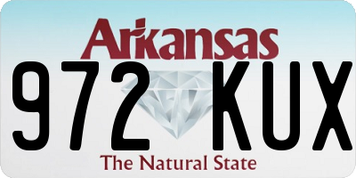 AR license plate 972KUX