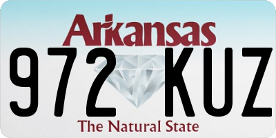 AR license plate 972KUZ