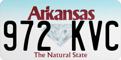 AR license plate 972KVC