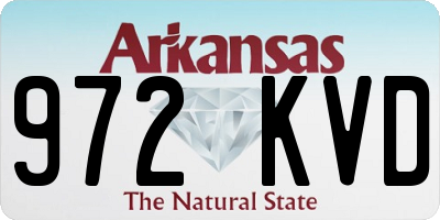 AR license plate 972KVD
