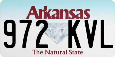AR license plate 972KVL