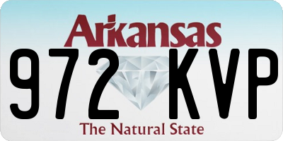 AR license plate 972KVP