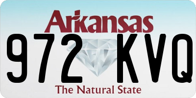 AR license plate 972KVQ