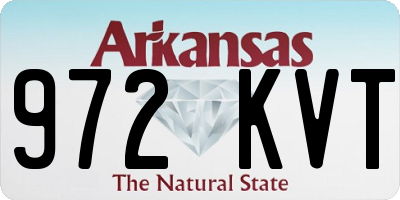 AR license plate 972KVT