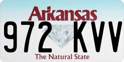 AR license plate 972KVV