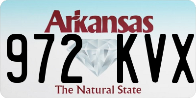 AR license plate 972KVX