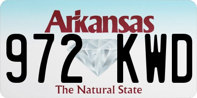 AR license plate 972KWD