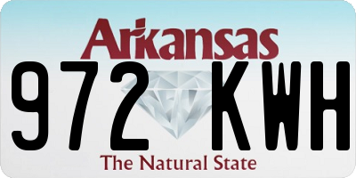 AR license plate 972KWH