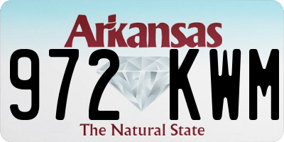 AR license plate 972KWM