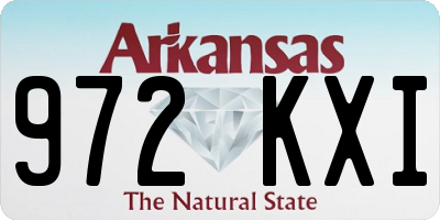 AR license plate 972KXI