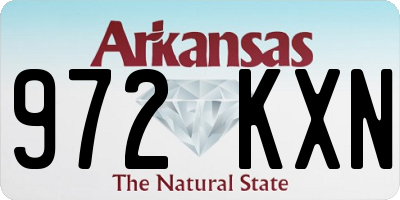 AR license plate 972KXN