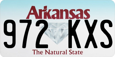 AR license plate 972KXS