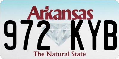 AR license plate 972KYB