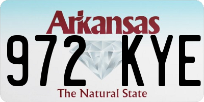 AR license plate 972KYE
